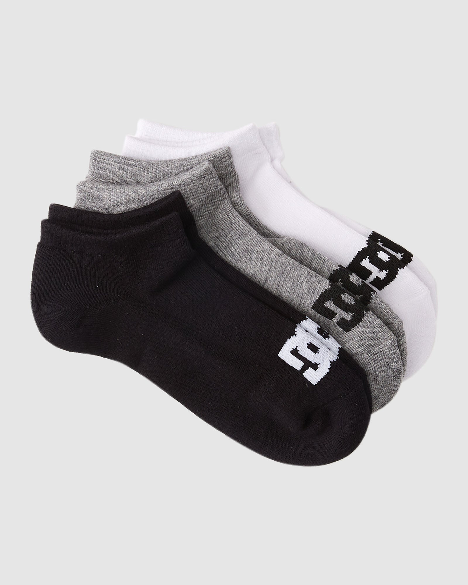 Boys DC Ankle 3 Pack Socks