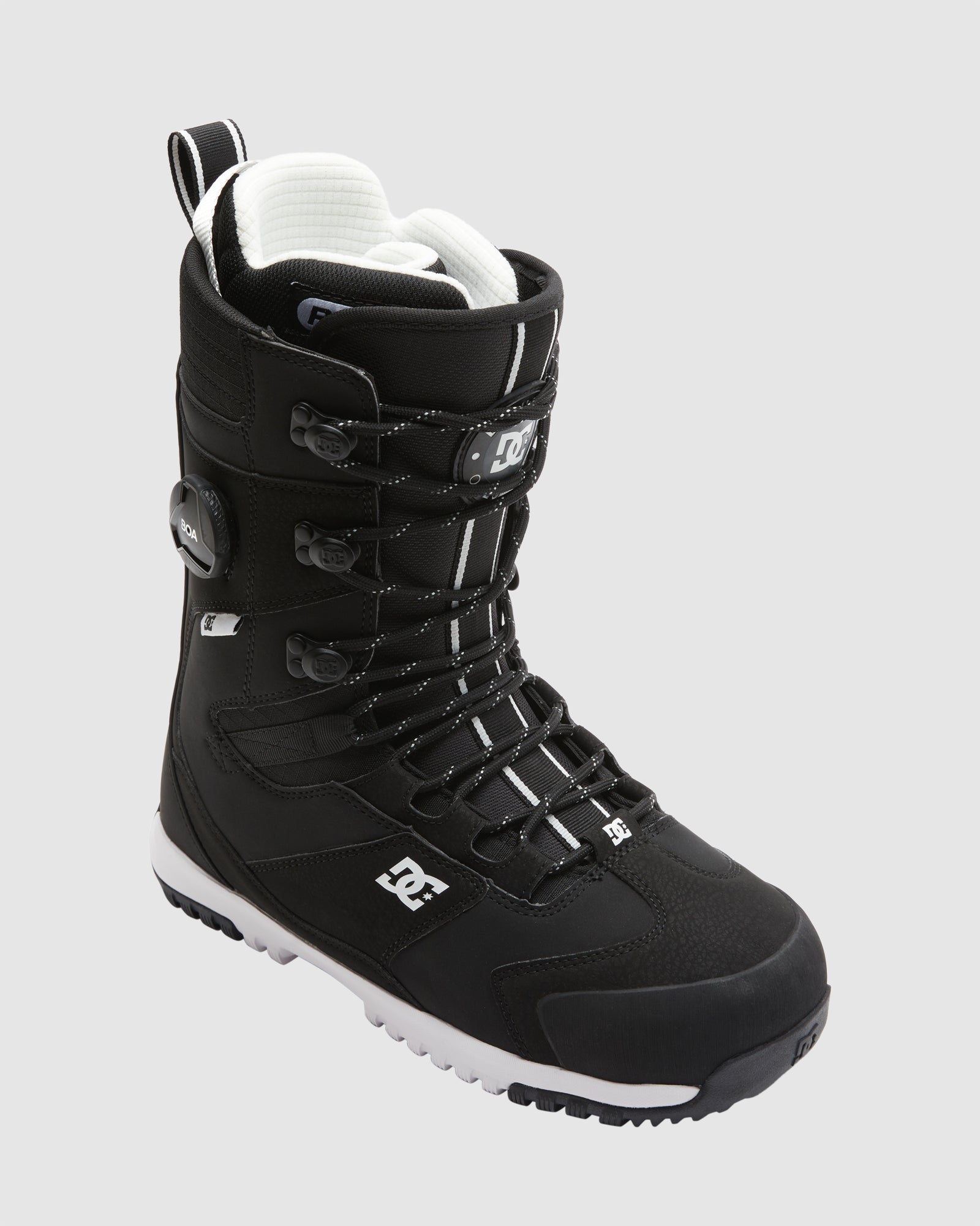 Mens Premier Hybrid BOA Snowboard Boots BLACK WHITE 7